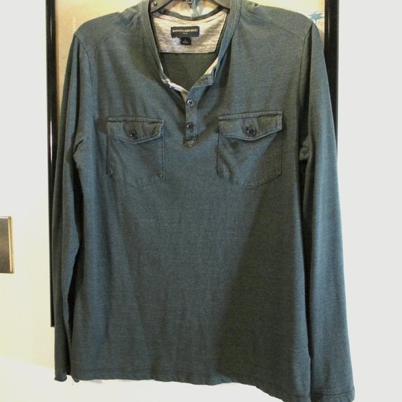 Blue Banana Republic Long Sleeve Shirt